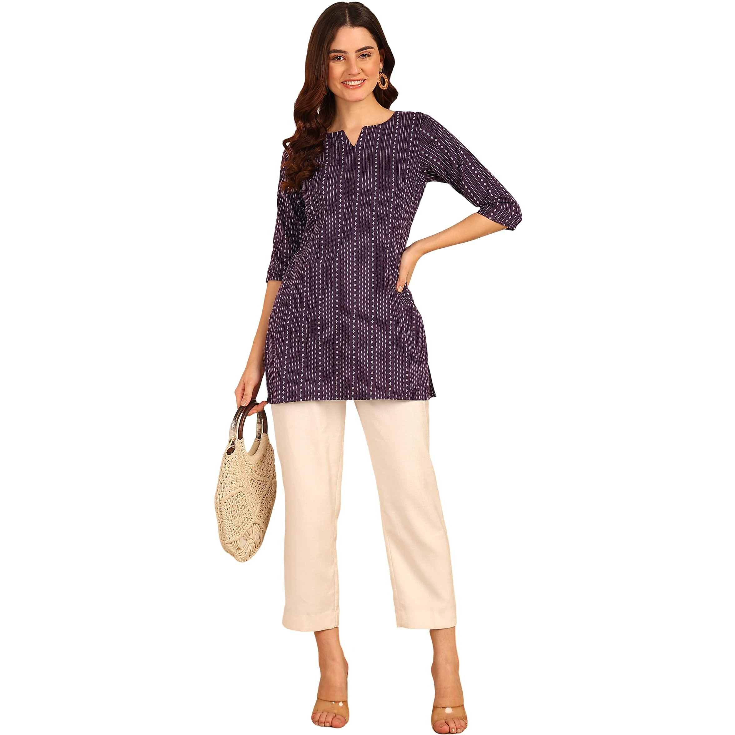 AAYLA Cotton Short Kurti For Women And Girls