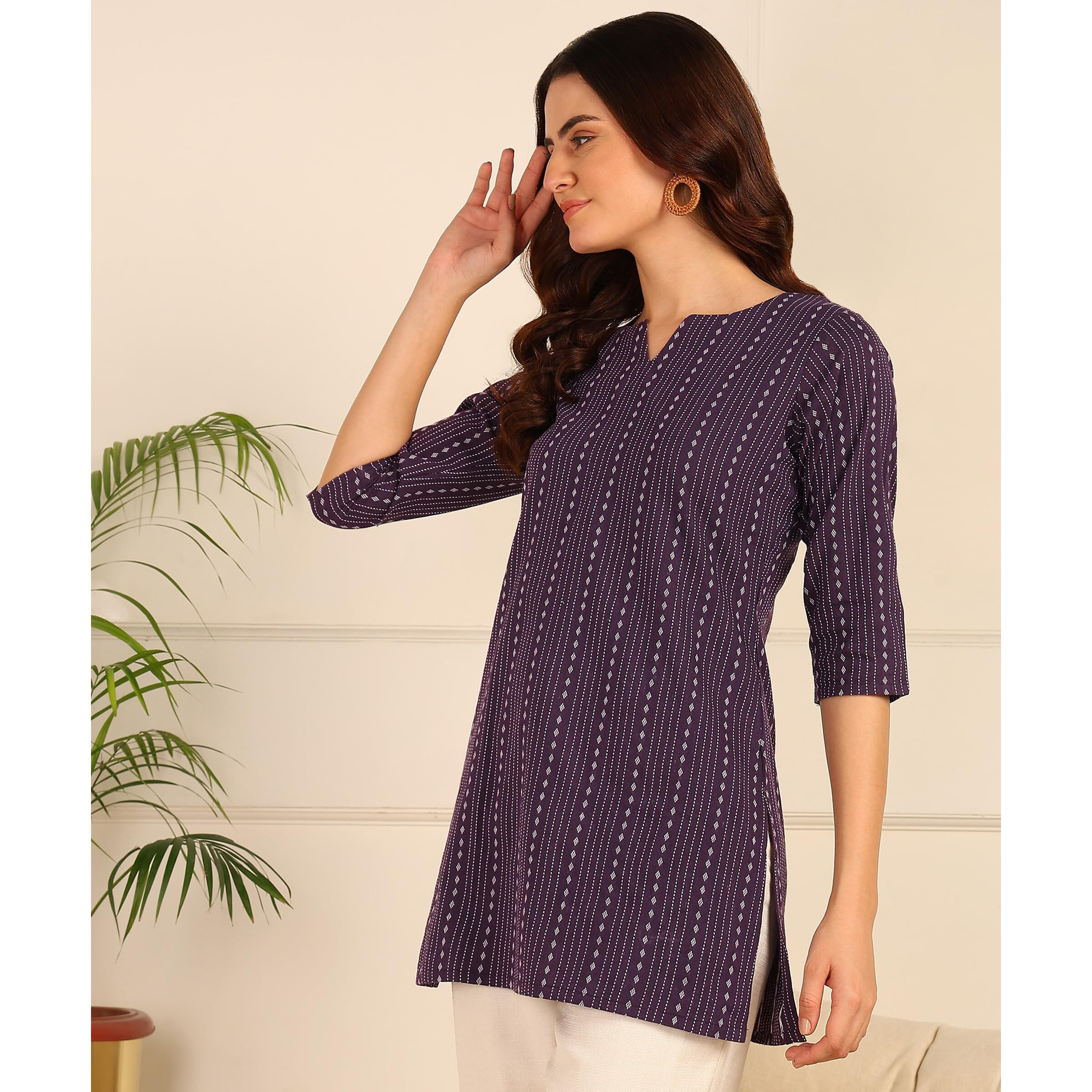 AAYLA Cotton Short Kurti For Women And Girls