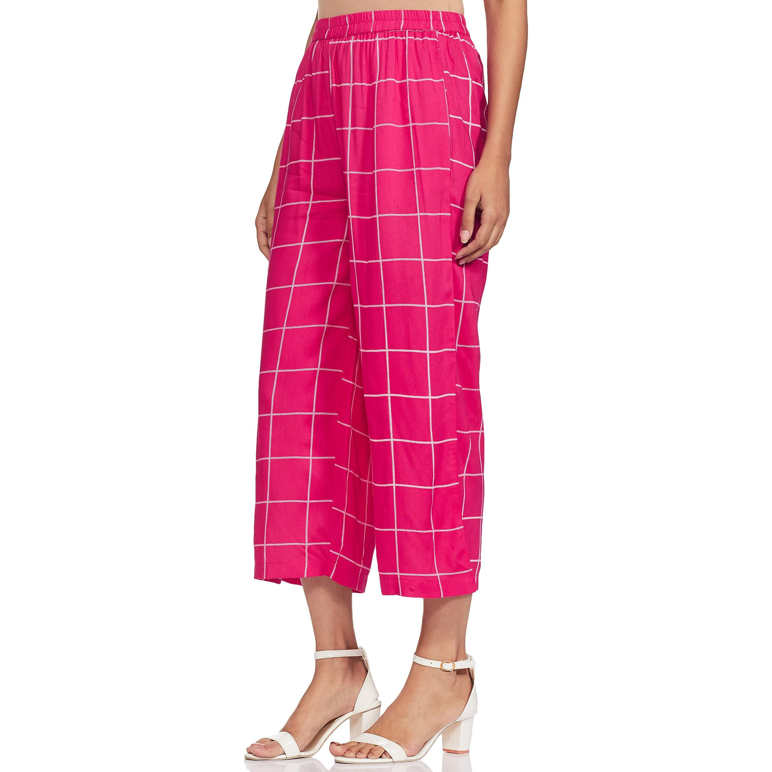 Amazon Brand - Myx Women Straight Bottom Pink 2XL