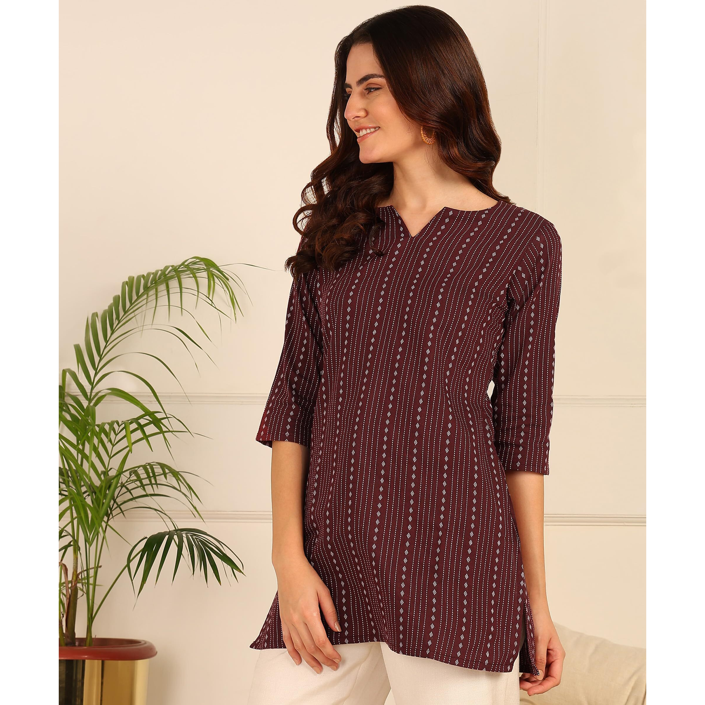 AAYLA Cotton Short Kurti For Women And Girls