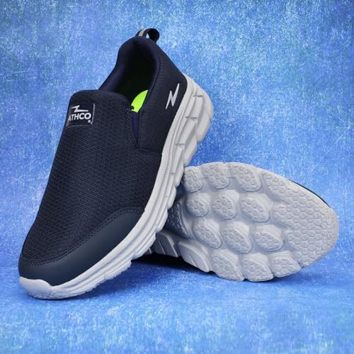 ATHCO Men's Oxyflo Navy Running Shoes_09 UK (ATHST-55)