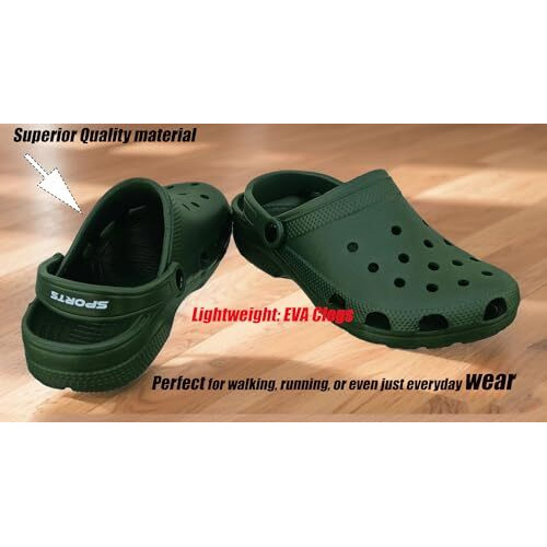 Zerol Clogs for men || Waterproof Casual clogs || Sandals for Mens | Slippers || Flip Flops for men|| clog555 Mehndi6 UK/India (40 EU)