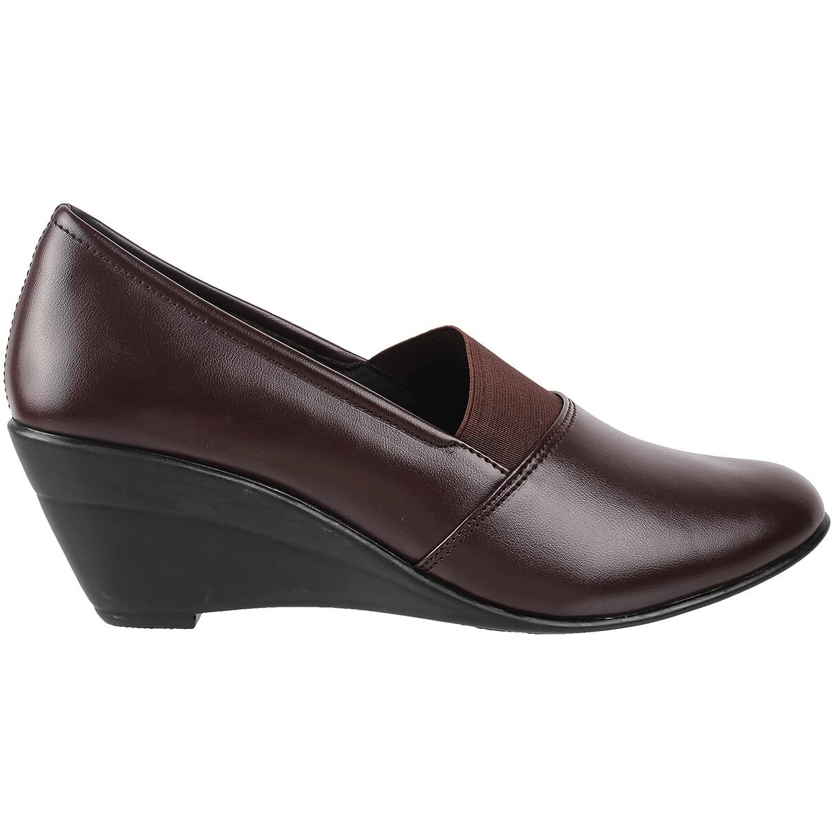 Mochi Womens Synthetic Brown Pumps (Size (7 UK (40 EU))