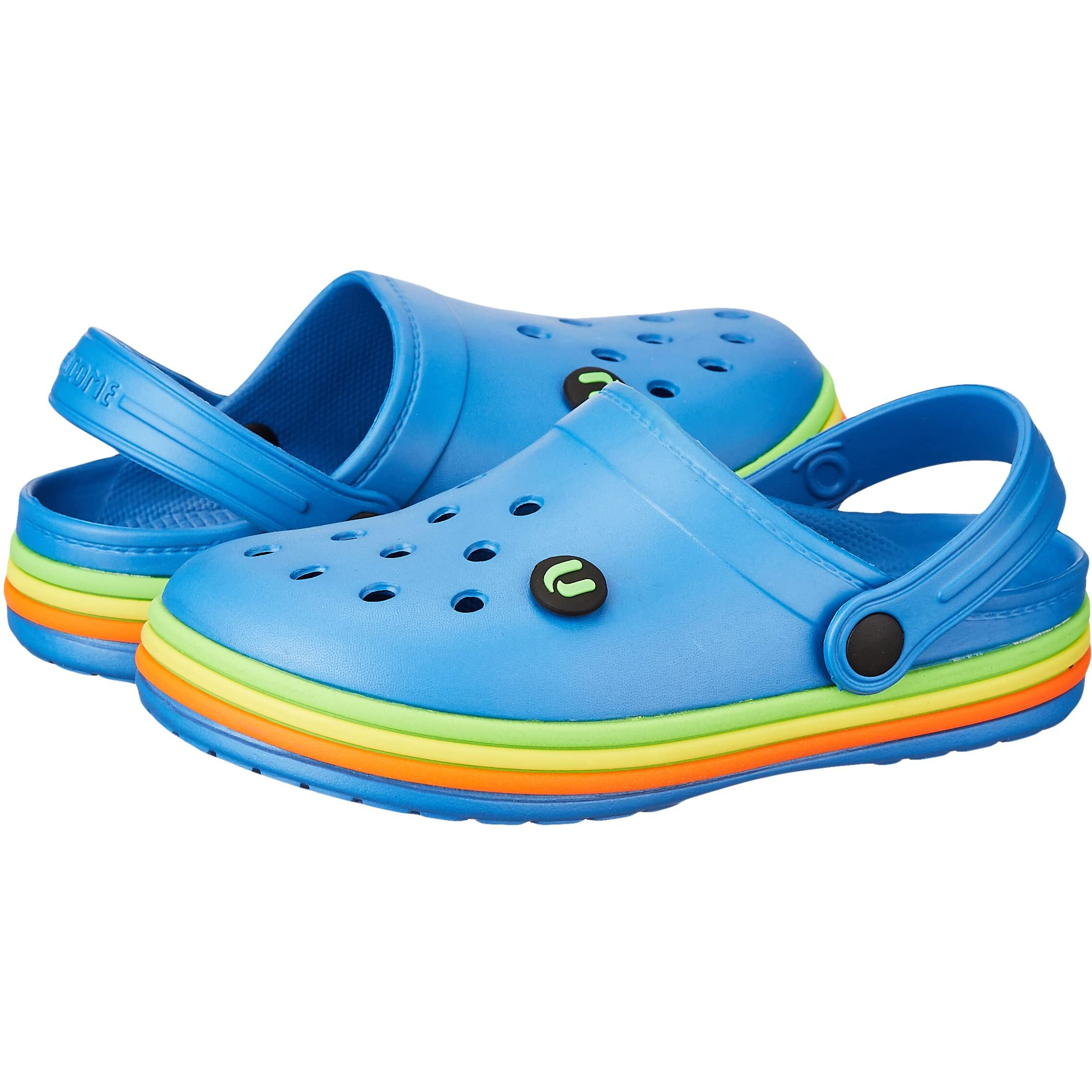 URJO Unisex-Child Speddy Blue Clogs-7 Kids UK (25 EU) (Kids_SKRAINBOW)
