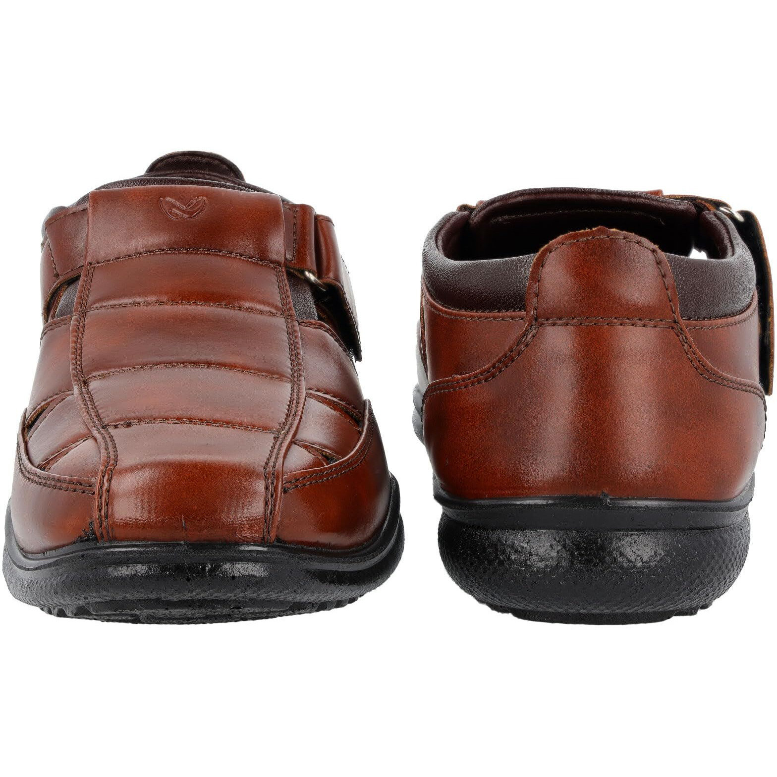 WALKAROO WF6255 Mens Roman Sandals for formalwear and regular use - Brown
