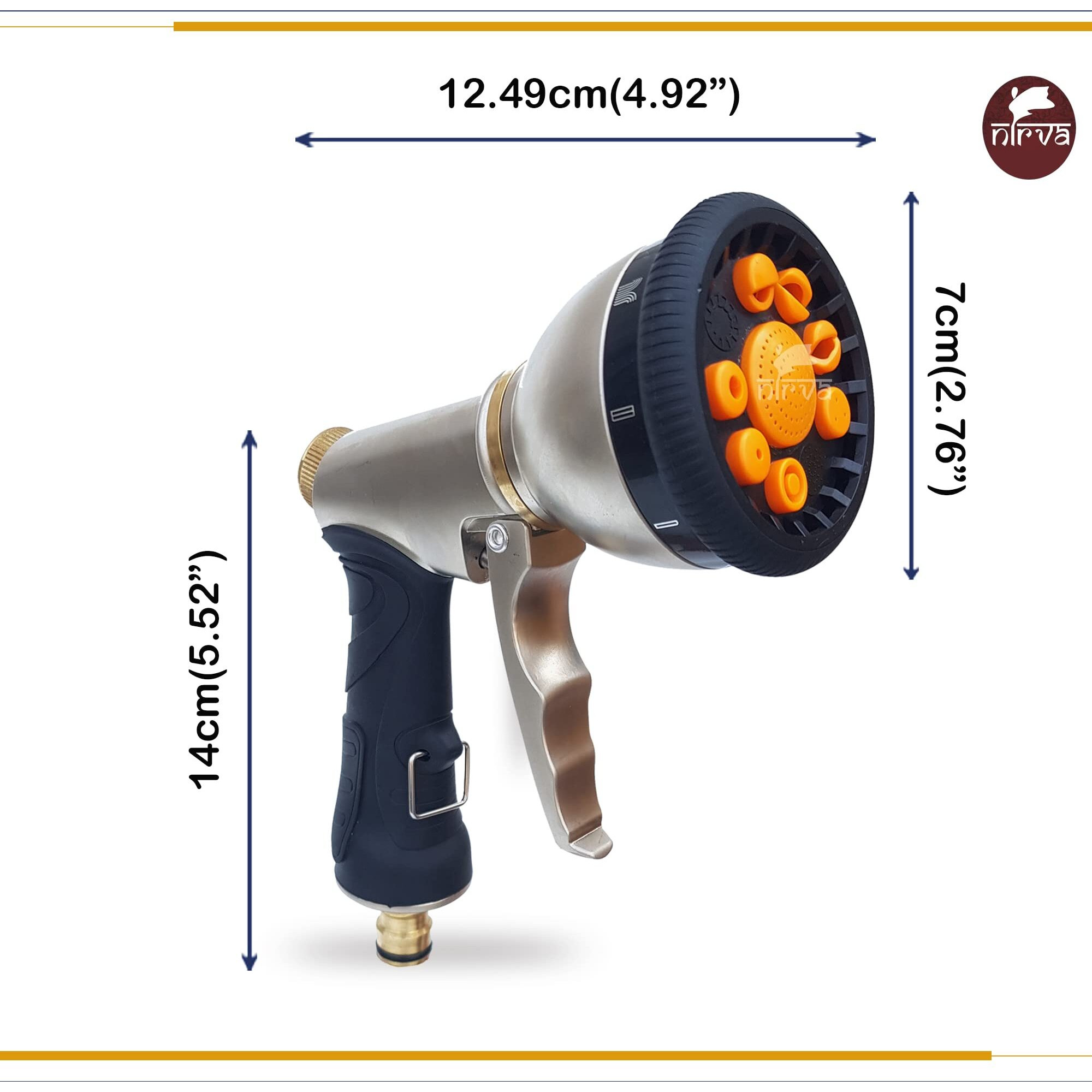 NIRVA WITH DEVICE OF WOMEN PICTURE High Pressure Water Washer Spray Gun Hose Nozzle with Ergonomic Handle Design
