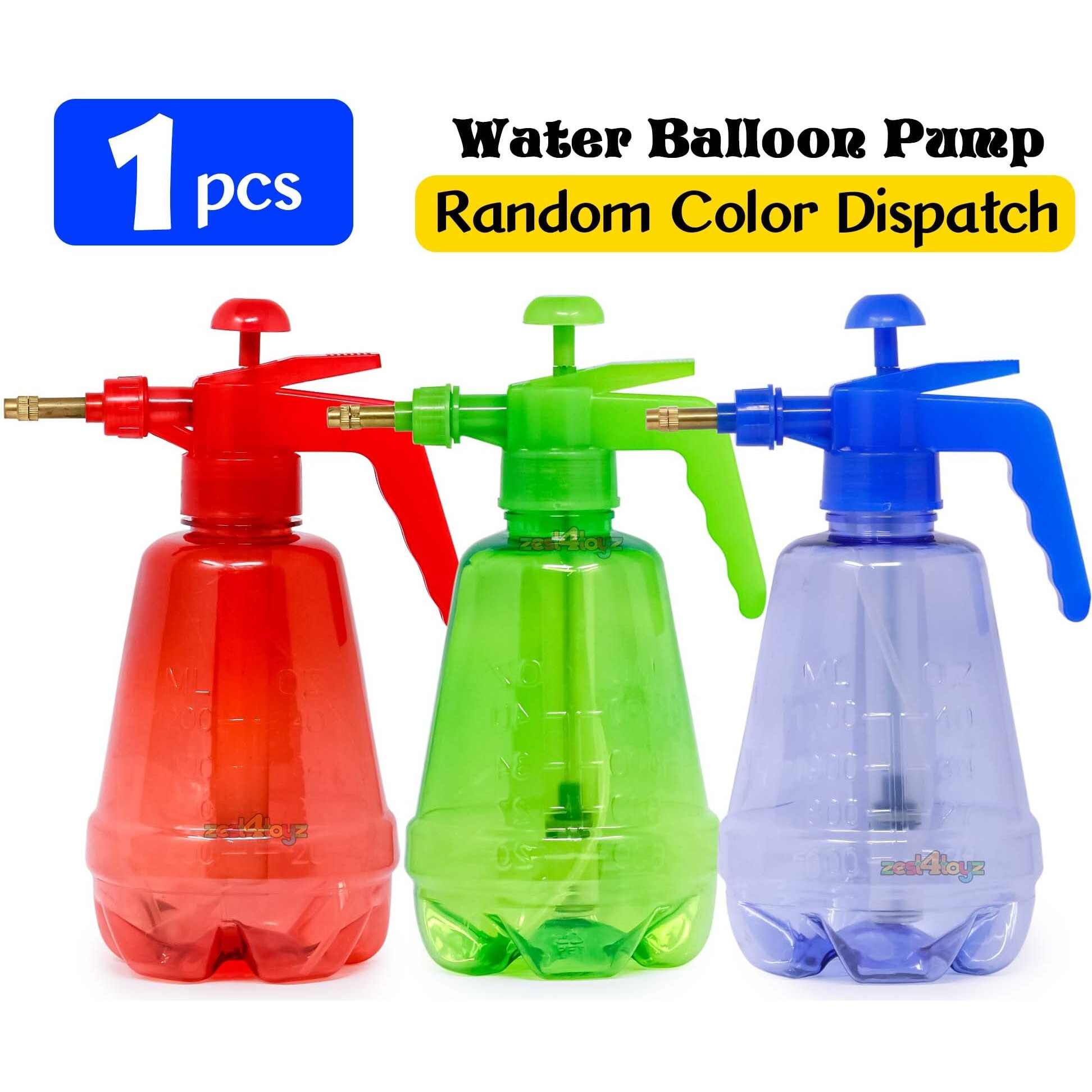 Zest 4 Toyz Holi Water Balloon Pump Kit with 200 Colorful Water Balloons Easy to Use Water Pumping Station Perfect for Holi and Summer Outdoor Fun for Kids (Assorted)