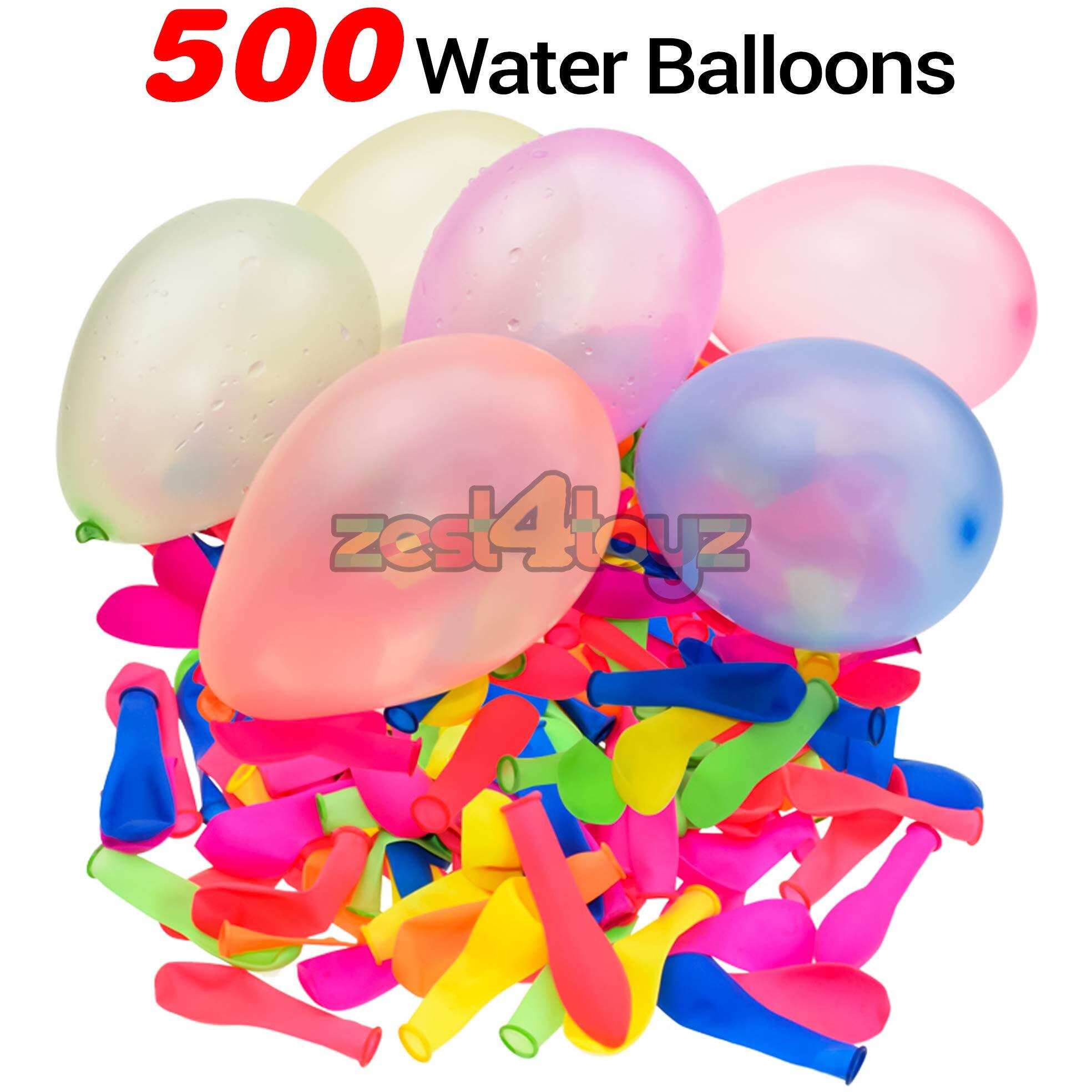 Zest 4 Toyz Holi Water Balloon Pump for Kids Easy to Use Water Pumping Station with 500 Water Balloons Pool Parties Supplies for Holi Celebrations (Assorted)