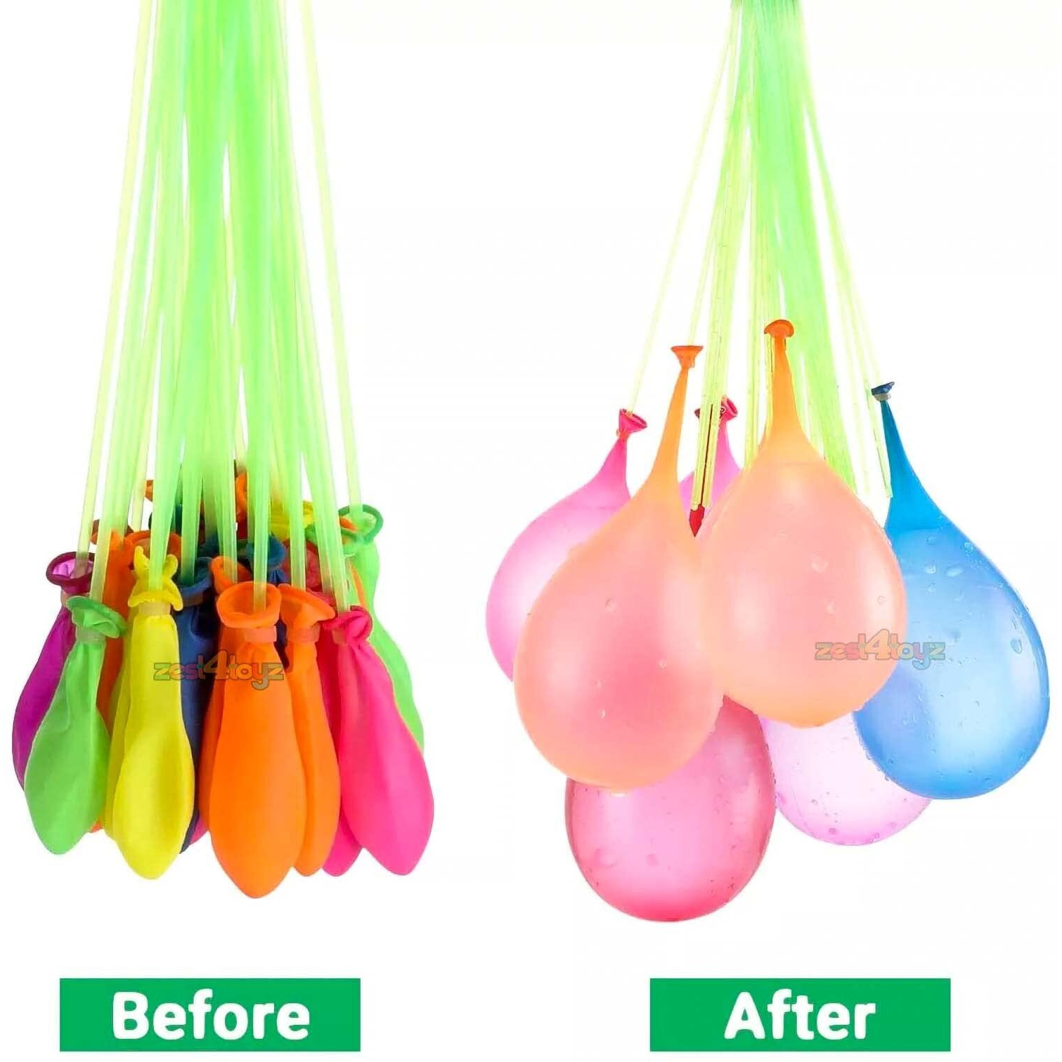 Zest 4 Toyz Holi Magic Water Balloons Pack for Kids Vibrant Colors Quick Fill Easy Tie with 3 Universal Tap Adapter Water Balloon Fight Holi Celebrations for Boys and Girls (Pack of 333)