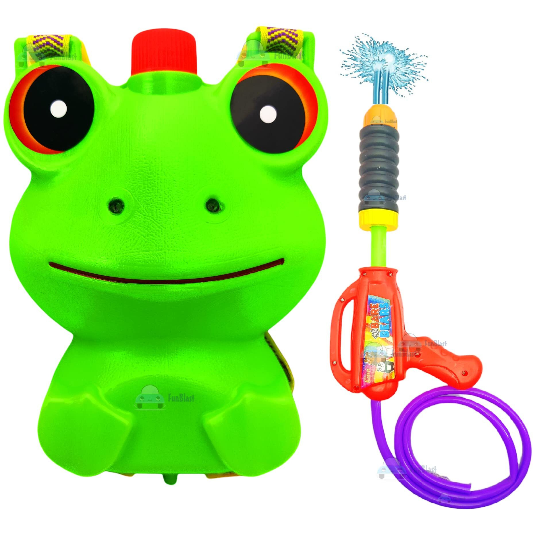 FunBlast Holi Pichkari High Pressure Water Gun Toy for Kids with Tank Water, Pichkari Water Gun, Pichkari for Kids, Holi Gun, Tank Capacity  1 L Made in India Pichkari Toys, Best Gift