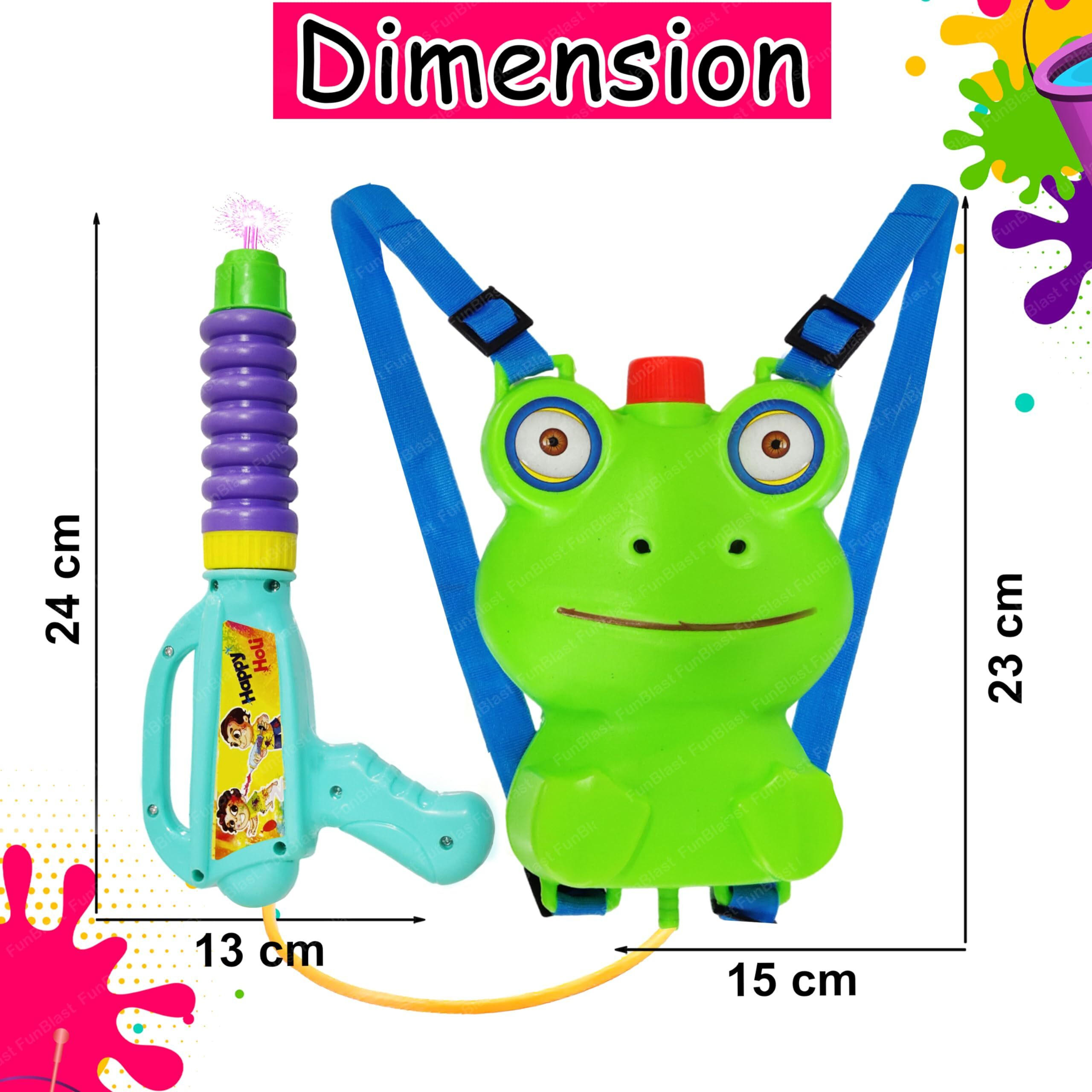FunBlast Holi Pichkari High Pressure Water Gun Toy for Kids with Tank Water, Pichkari Water Gun, Pichkari for Kids, Holi Gun, Tank Capacity  1 L Made in India Pichkari Toys, Best Gift