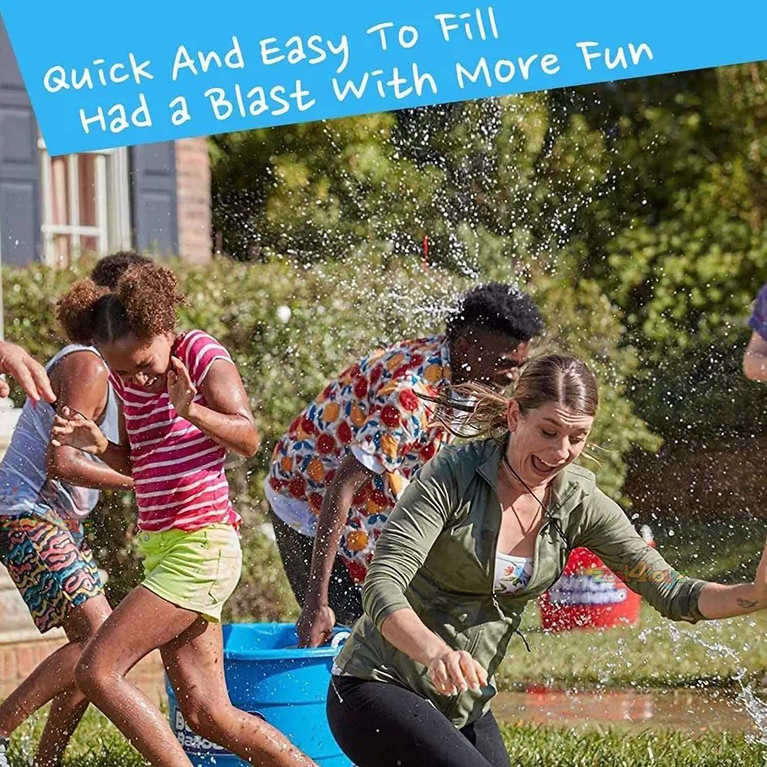 Zest 4 Toyz Holi Magic Water Balloons Pack for Kids Vibrant Colors Quick Fill Easy Tie with 3 Universal Tap Adapter Water Balloon Fight Holi Celebrations - Boys and Girls (Pack of 333)