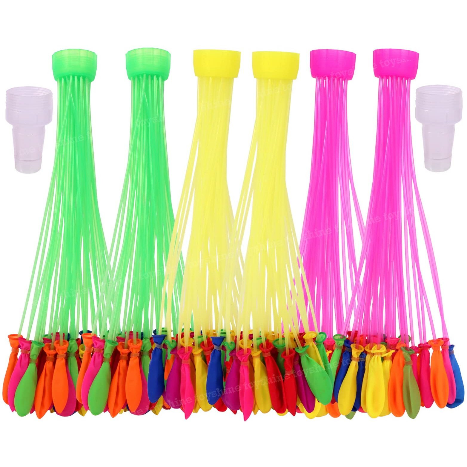 Toyshine Water Balloons Holi for Kids Boys and Girls, three bunches balloons  Games Swimming Pool Outdoor Fun Magic Water Balloons (222 Balloons)