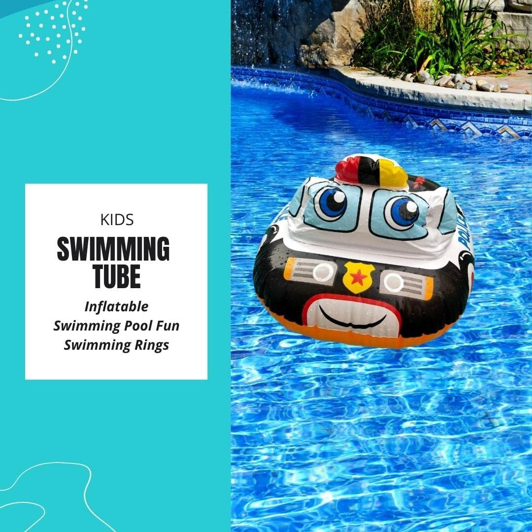 PRISMAXIC Kids Pool Float with Water Gun,Inflatable Ride-on Swimming Pool Toy for Boys Aged 3-8 Years, Toddlers Pool Float Perfect for Summer Fun-Pool Float Kids Ride-Toys- 29" x 23" (CAR)