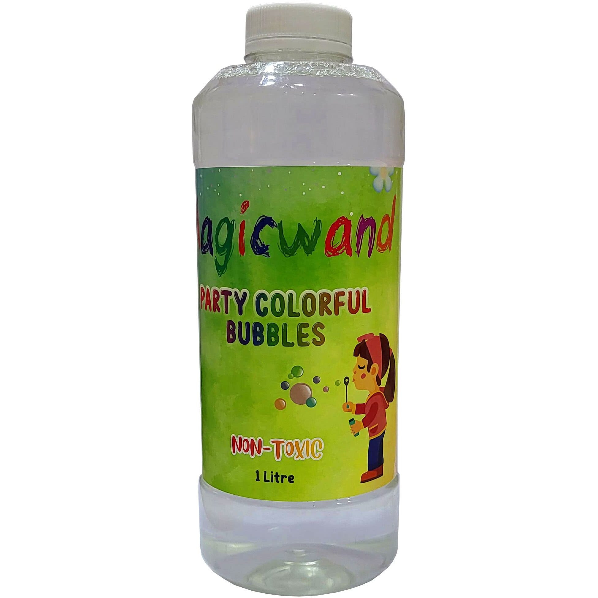 Magicwand Bubble Gun Refill Liquid 1.4 Litre BottlesPlease Do Not Add Water,Use As DeliveredMADE IN INDIA