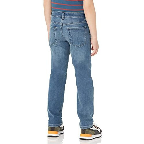 Amazon Essentials Boys' Regular Straight-Fit Jeans, Light Wash, 10