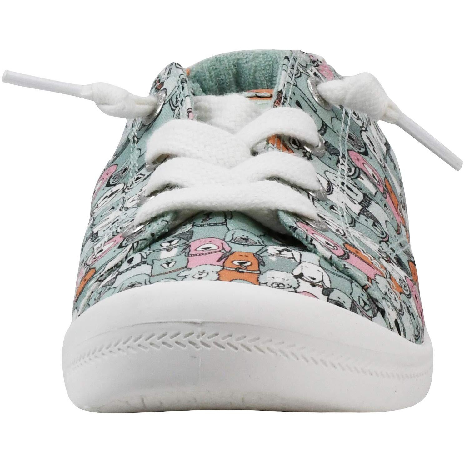 Skechers-Beach Bingo - Dog House Party-Women's Casual Shoes-31965-GRMT-GREEN/MULTI UK2