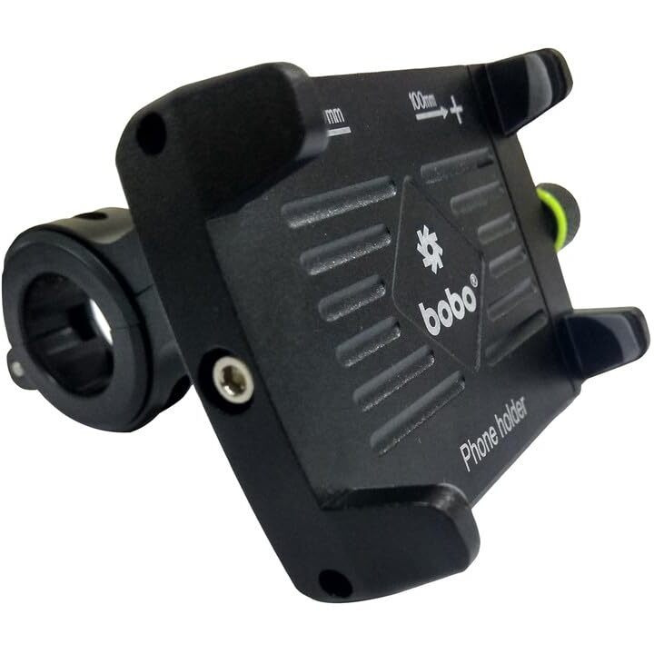 BOBO BM3 Aluminium Waterproof Bike/Motorcycle/Scooter Mobile Phone Holder Mount, Ideal for Maps and GPS Navigation (Black)