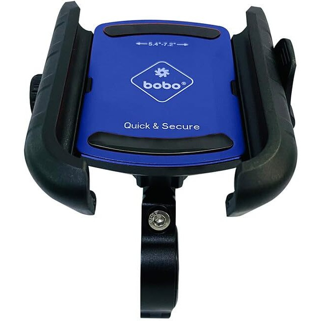 BOBO BM14 Quick Release Enhanced BM4 Waterproof Bike/Motorcycle/Scooter Mobile Phone Holder Mount, Ideal for Maps and GPS Navigation (Blue)
