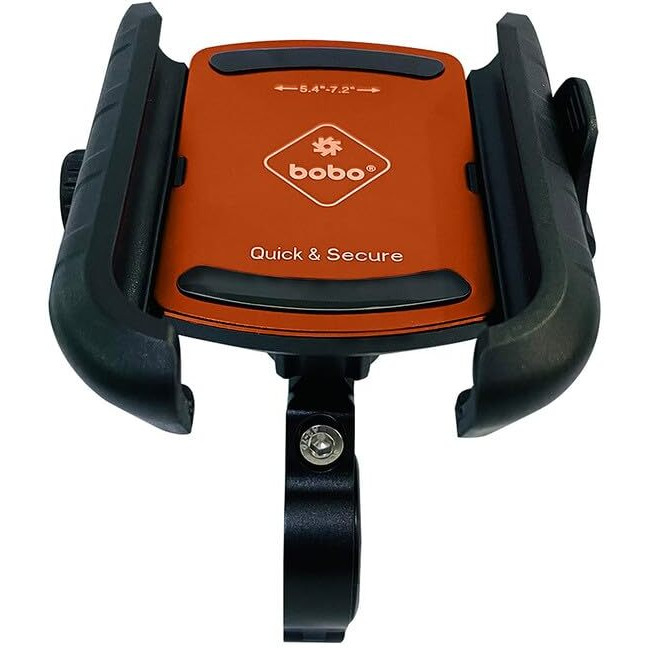 BOBO BM14 Quick Release Enhanced BM4 Waterproof Bike/Motorcycle/Scooter Mobile Phone Holder Mount, Ideal for Maps and GPS Navigation (Orange)