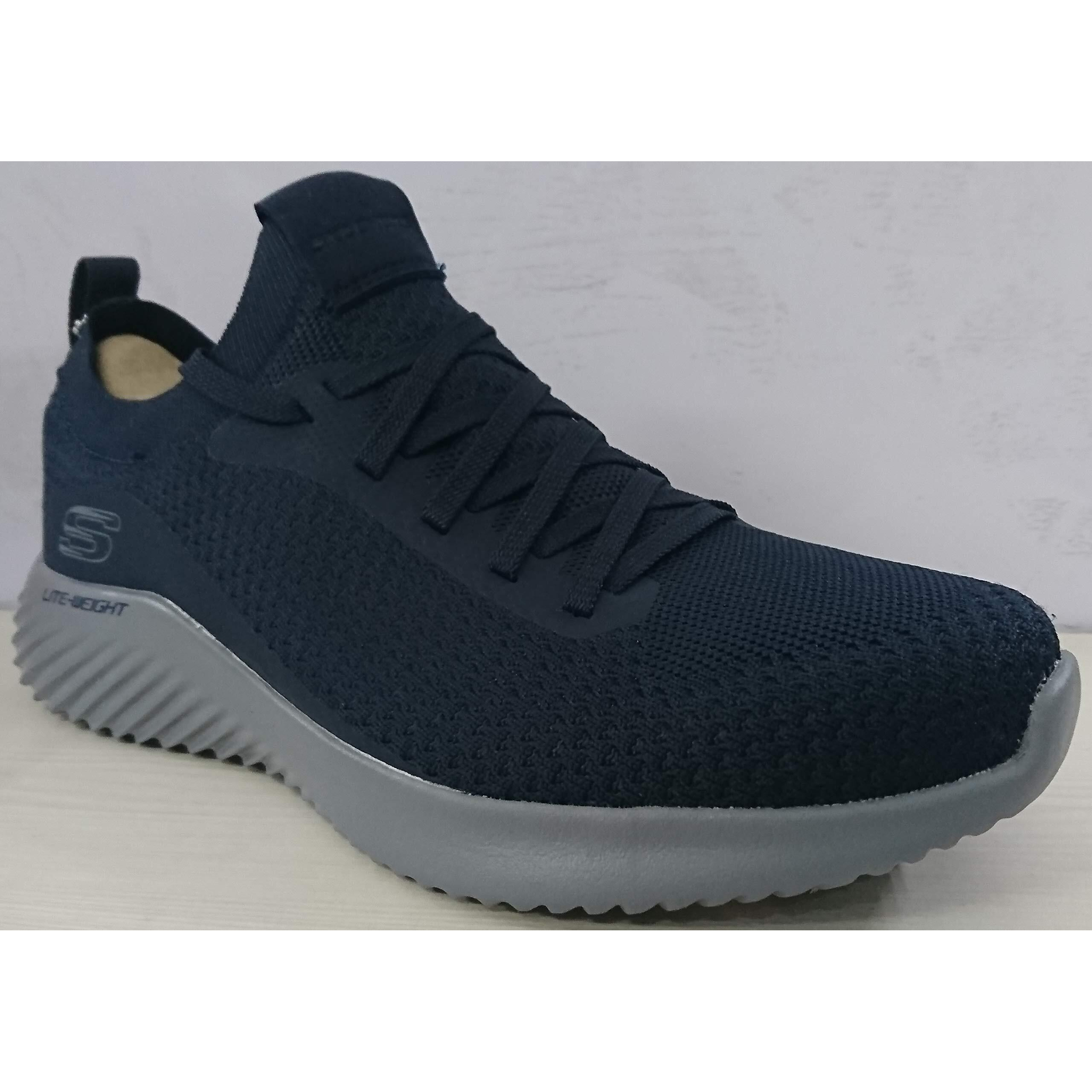 Skechers Mens Bounder-MIRKLE Navy/Gray Casual Shoe - 10 UK (52595)