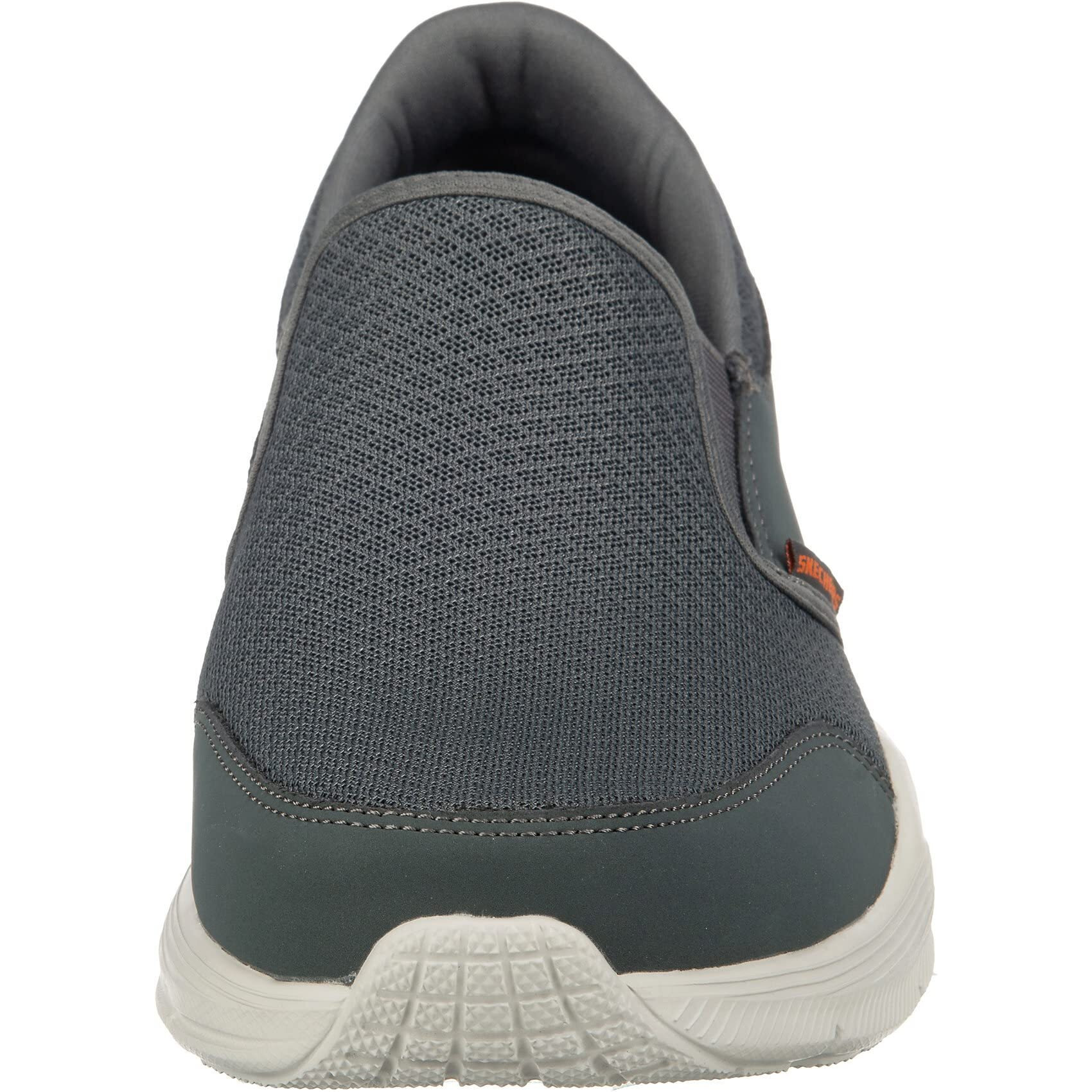 Skechers mens EQUALIZER 4.0 - PERSISTING CHARCOAL/ORANGE Sneakers - 6 UK (232017-CCOR)