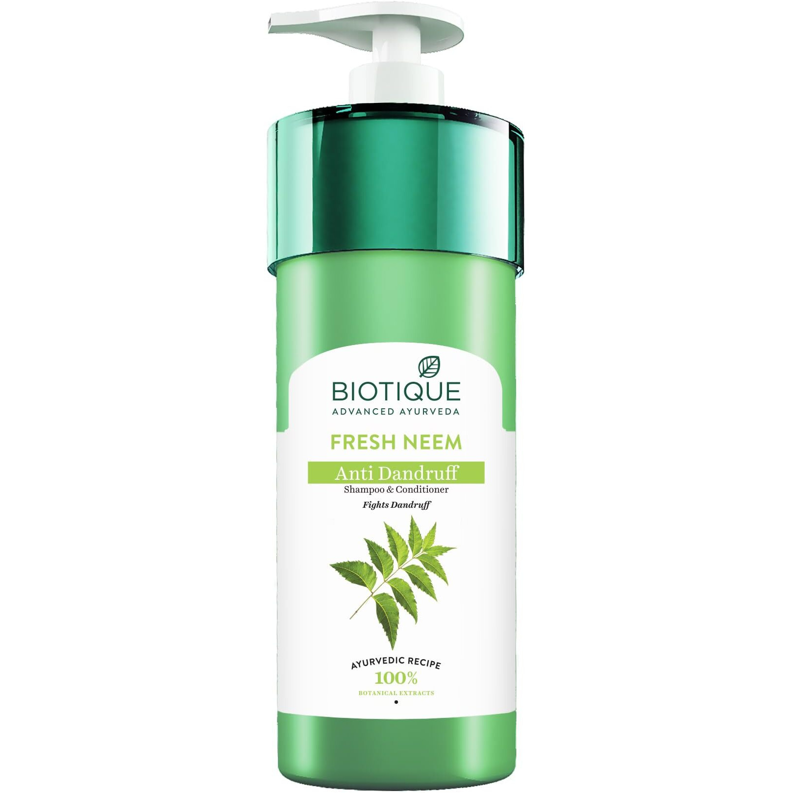 Biotique Fresh Neem Anti Dandruff Shampoo and Conditioner | Controls Dandruff | Eliminates Dryness, Flaking, and Itching | Hair Looks Fresh and Lustrous |Suitable for All Skin Types | 800ml