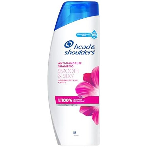 Head & Shoulders , Anti Dandruff Shampoo, Smooth & Silky, 180 ML, White