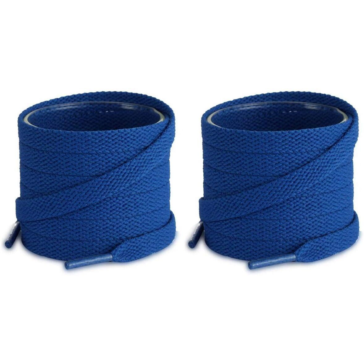 Lify 2 Pair Polyester Flat Shoe Laces for Athletic, Running - 5/16 Wide Shoelaces for Sneakers Shoes Boot Strings (180CM (70.86 Inch), Royal Blue)