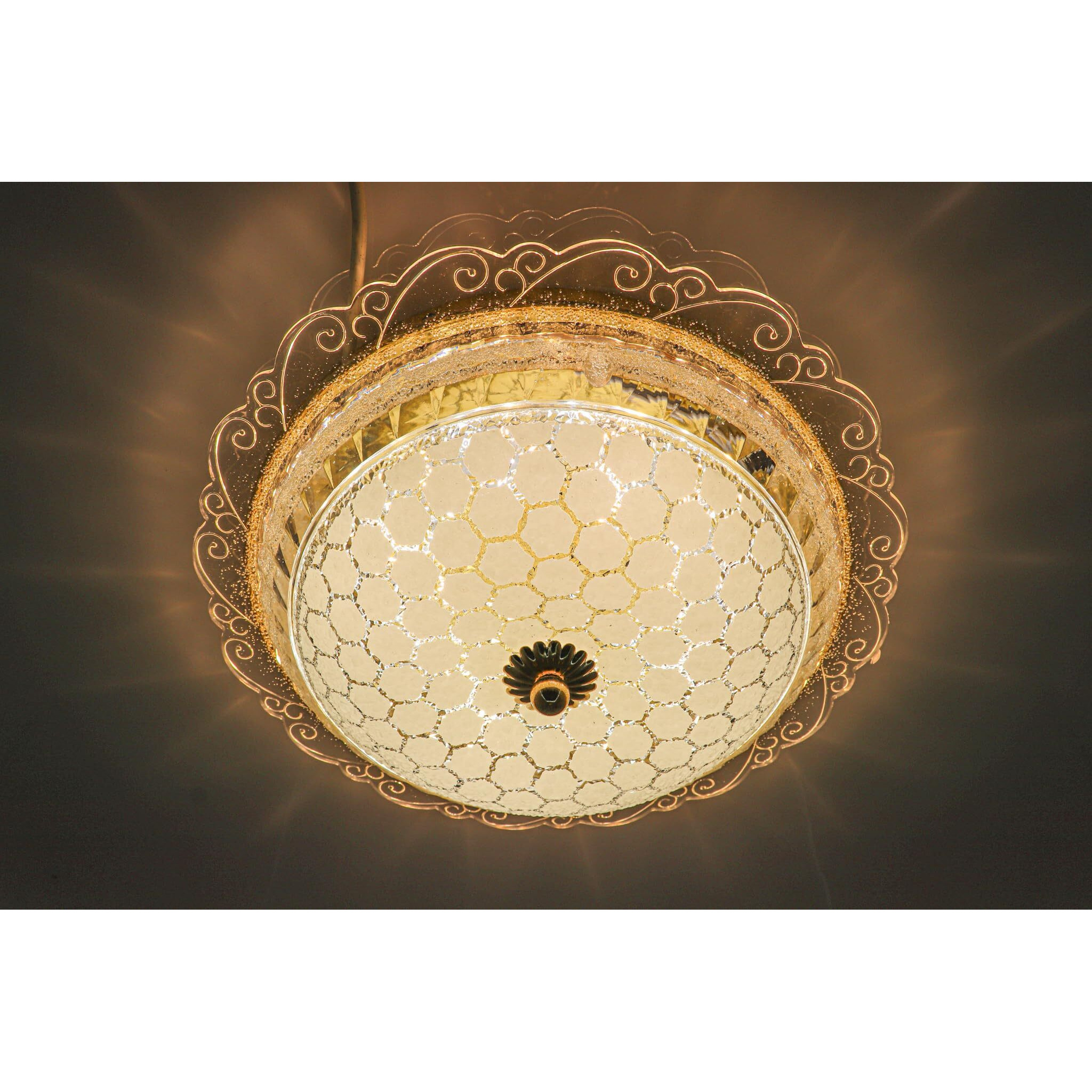 swanart Modern Lighting Chandelier Glass Light for Living Dining Room Round Hanging LED Lights