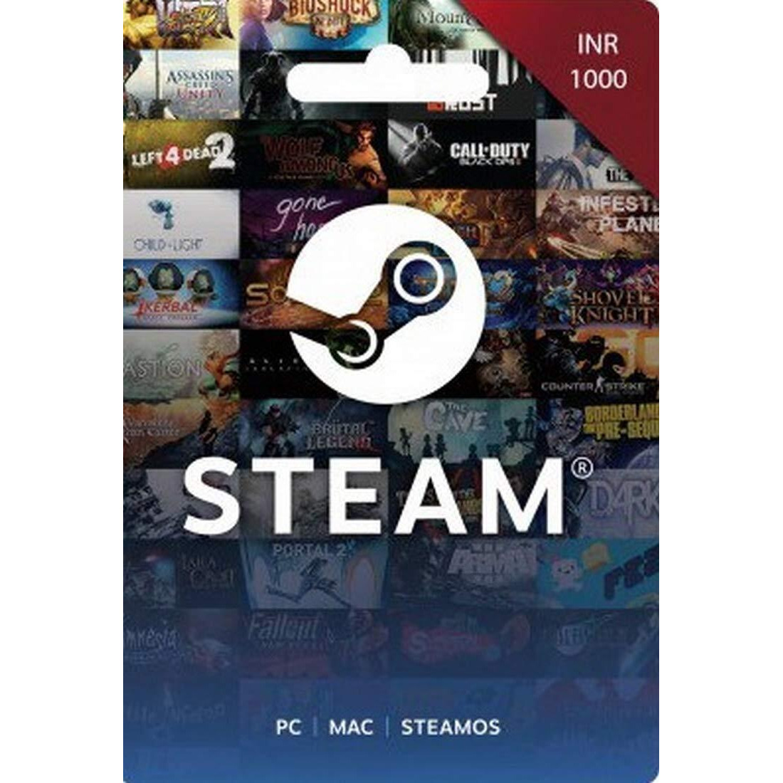 Valve Corporation Inr 1000 Steam Wallet Code (Digital Code- Email Delivery Within 2 Hours) [video game]
