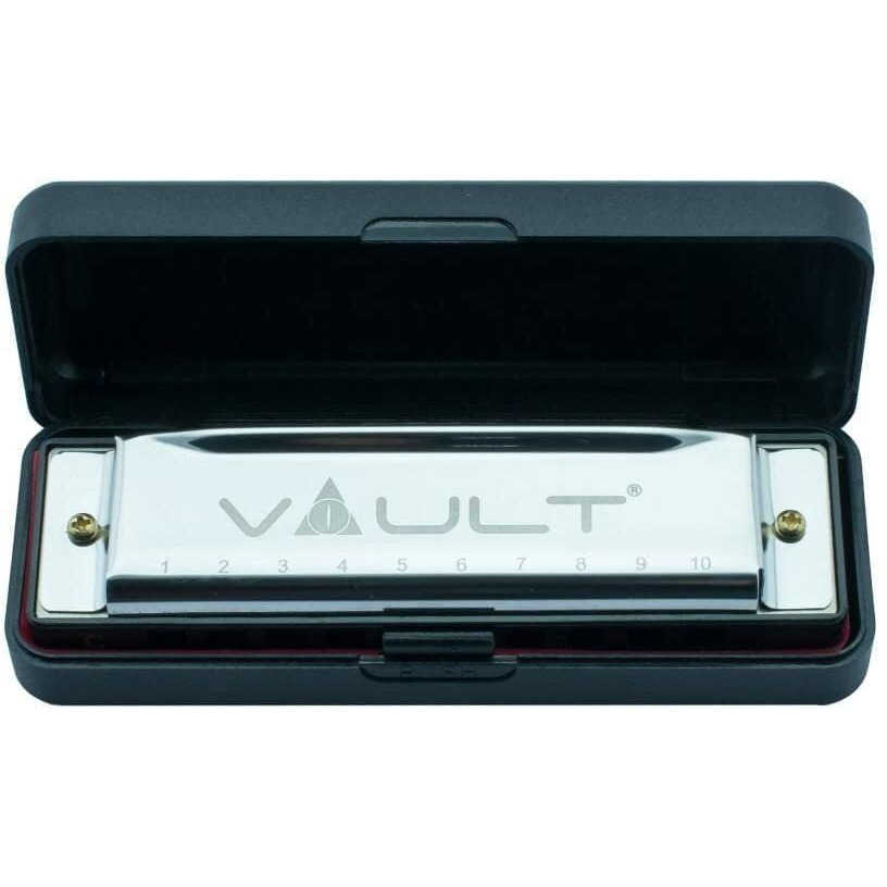 Vault HA1000 Key C 10-Hole Diatonic Harmonica/Mouth Organ For Beginner & Professional