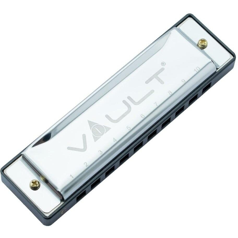 Vault HA1000 Key C 10-Hole Diatonic Harmonica/Mouth Organ For Beginner & Professional
