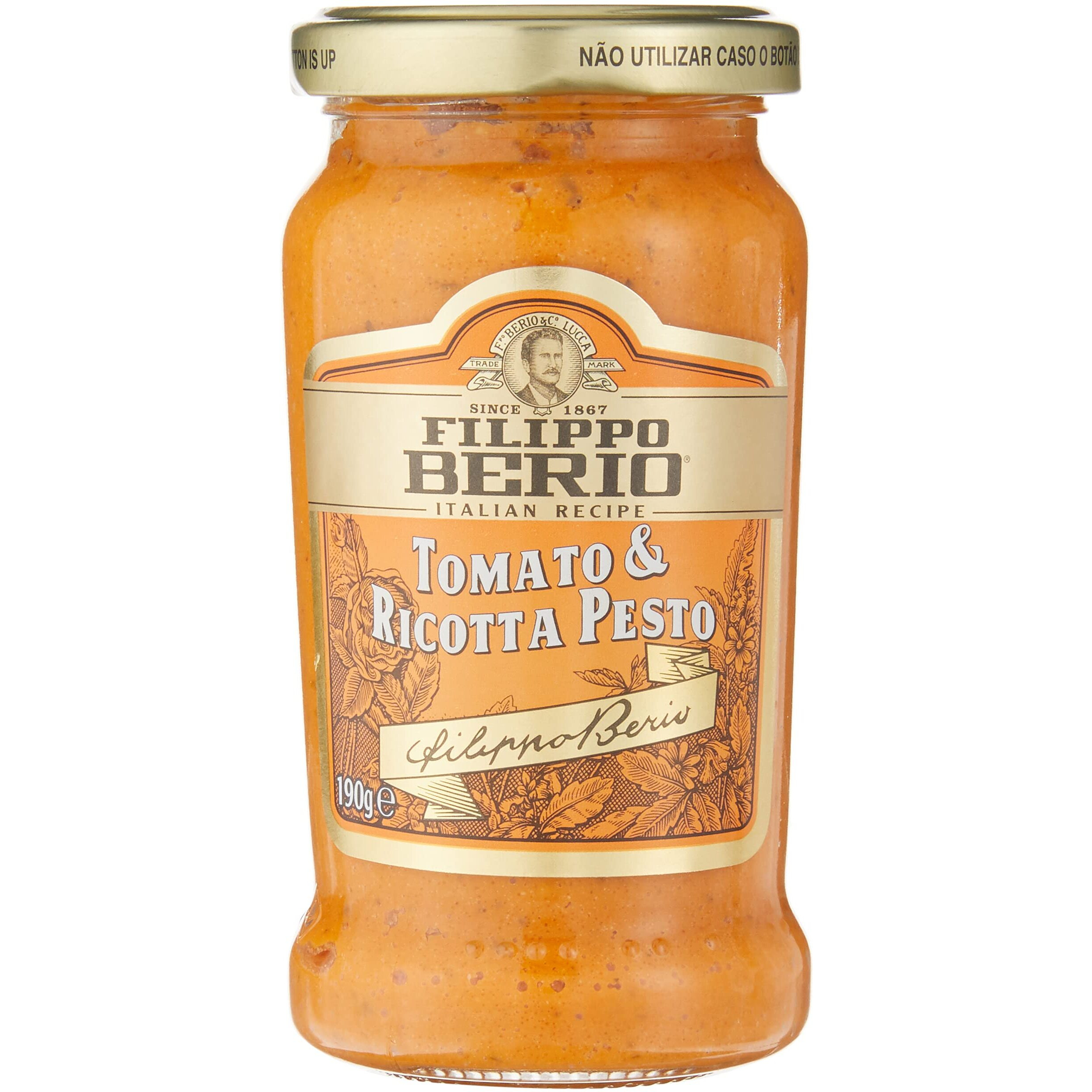 Filippo Berio Tomato & Ricotta Pesto Bottle, 190 Gram