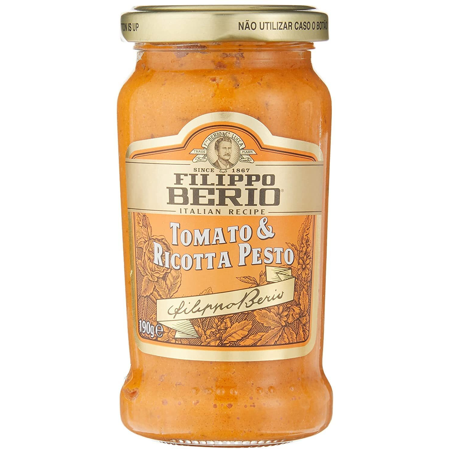 Filippo Berio Tomato & Ricotta Pesto Bottle, 190 Gram