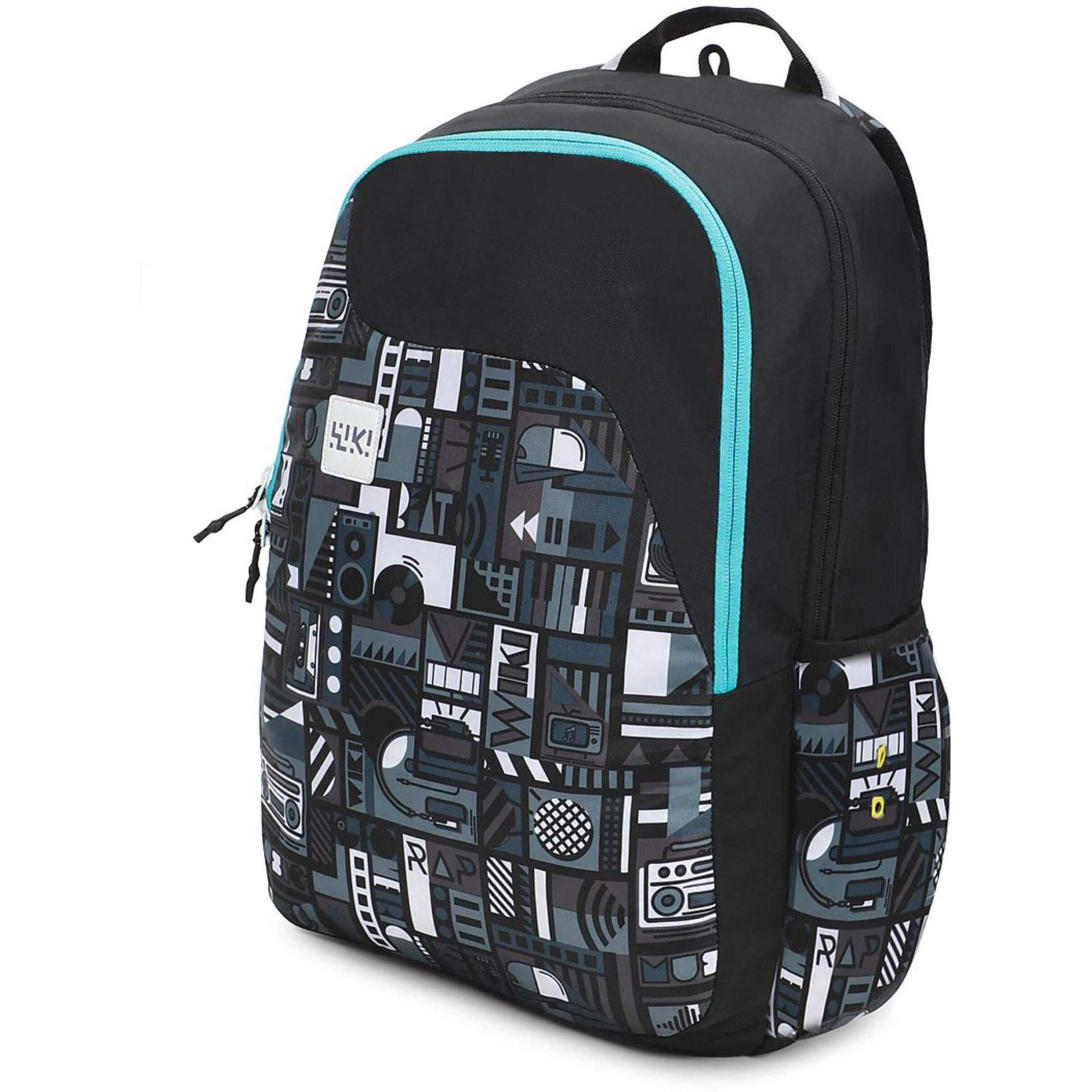 Wildcraft 29.5 Ltrs Black Casual Standard Backpack (11947 Black) (Medium Size), 29.5 Litre