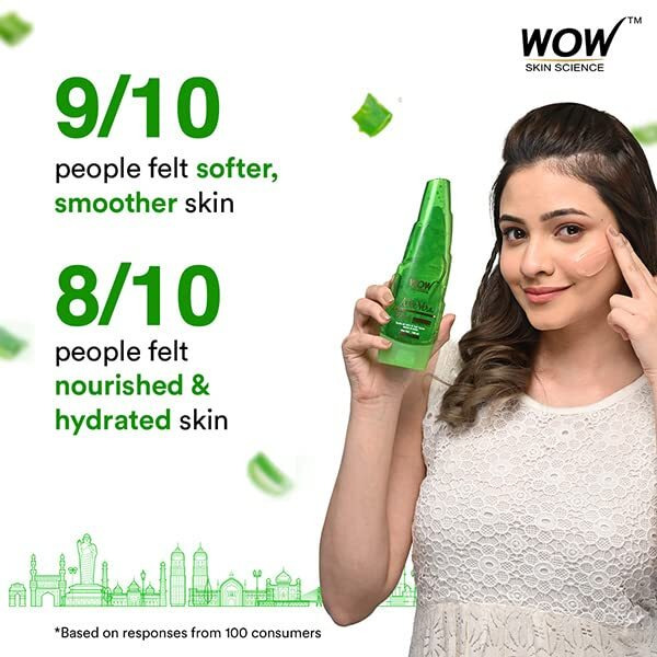 WOW Skin Science 99% Pure Aloe Vera Gel for Face, Skin & Hair - 150ml | Ultimate Gel For Glowing Skin | For Both Men and Women