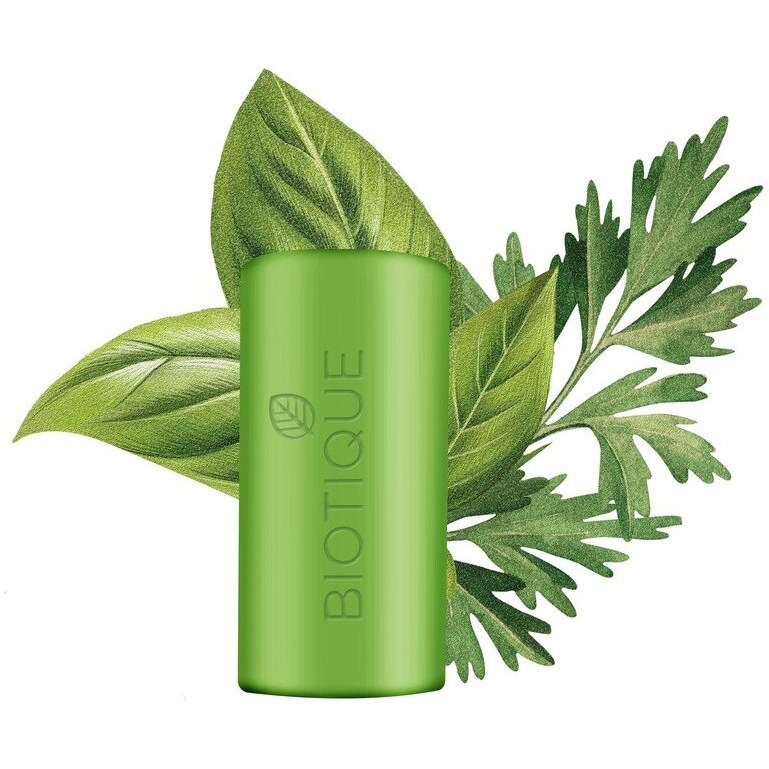 Biotique Basil & Parsley Revitalizing Bathing Bar| Ayurvedic and Organically Pure| Maintains Skins Natural pH |100% Botanical Extracts| Suitable for All Skin Types | 150gm