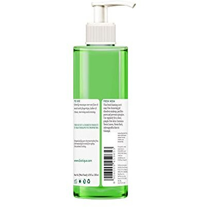 Biotique Fresh Neem Pimple Control Face Wash| Ayurvedic and Organically Pure| Prevents Pimples |100% Botanical Extracts| Suitable for All Skin Types | 200mL