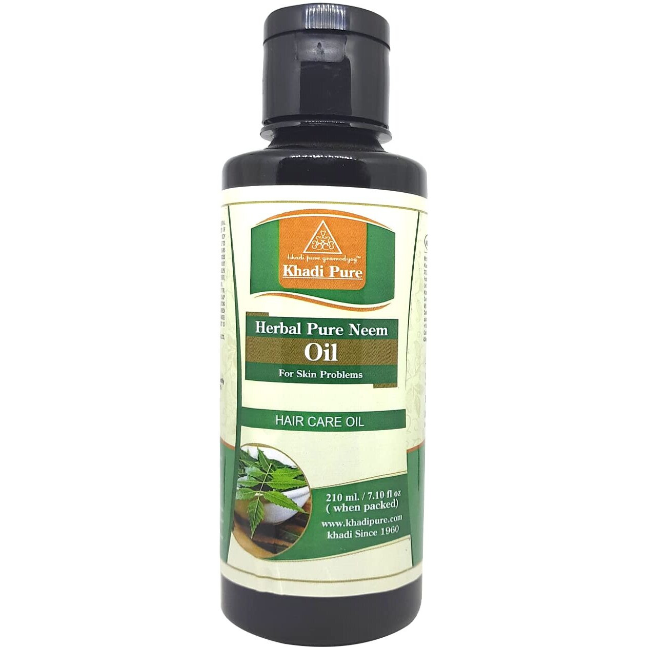 Khadi pure Herbal Neem Oil - 210Ml