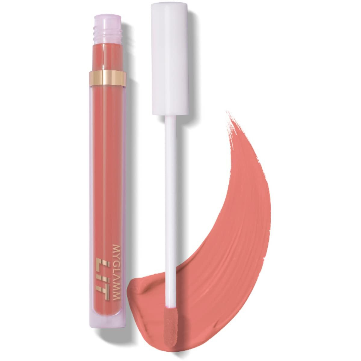 MyGlamm LIT Liquid Matte Lipstick-Pie Hunt (Pink)-3 ml | With Moringa Oil | 12HR Long-lasting Lipstick | Cruelty-Free Matte Lipstick