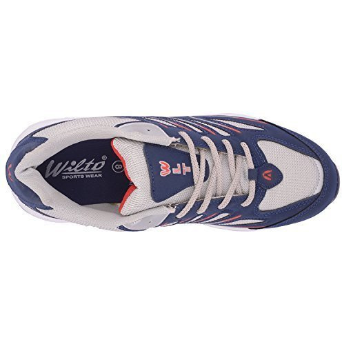 ASIAN Men s Bullet-02 Grey Blue Walking,Sports,Gym,Running Shoes UK-7