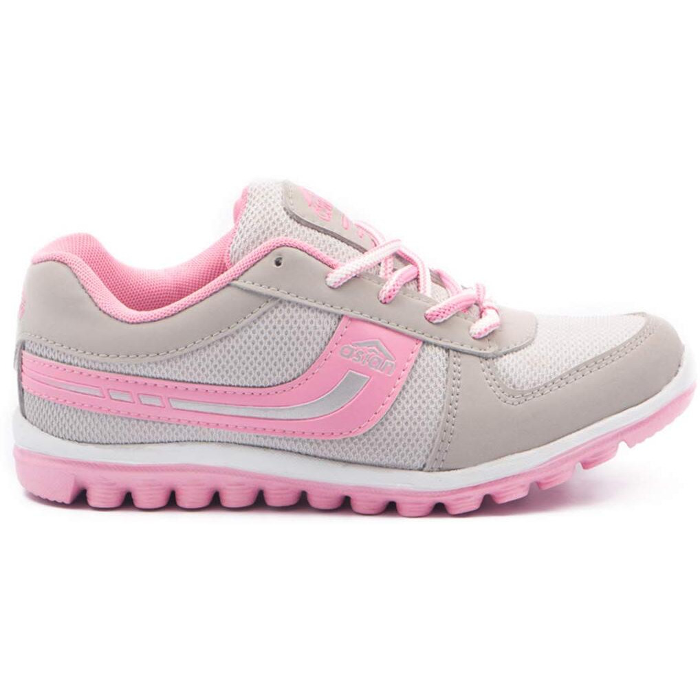 ASIAN Cute Grey Pink Walking Shoes,Running Shoes,Sports Shoes for Women  (9 UK, Light Grey and Pink)