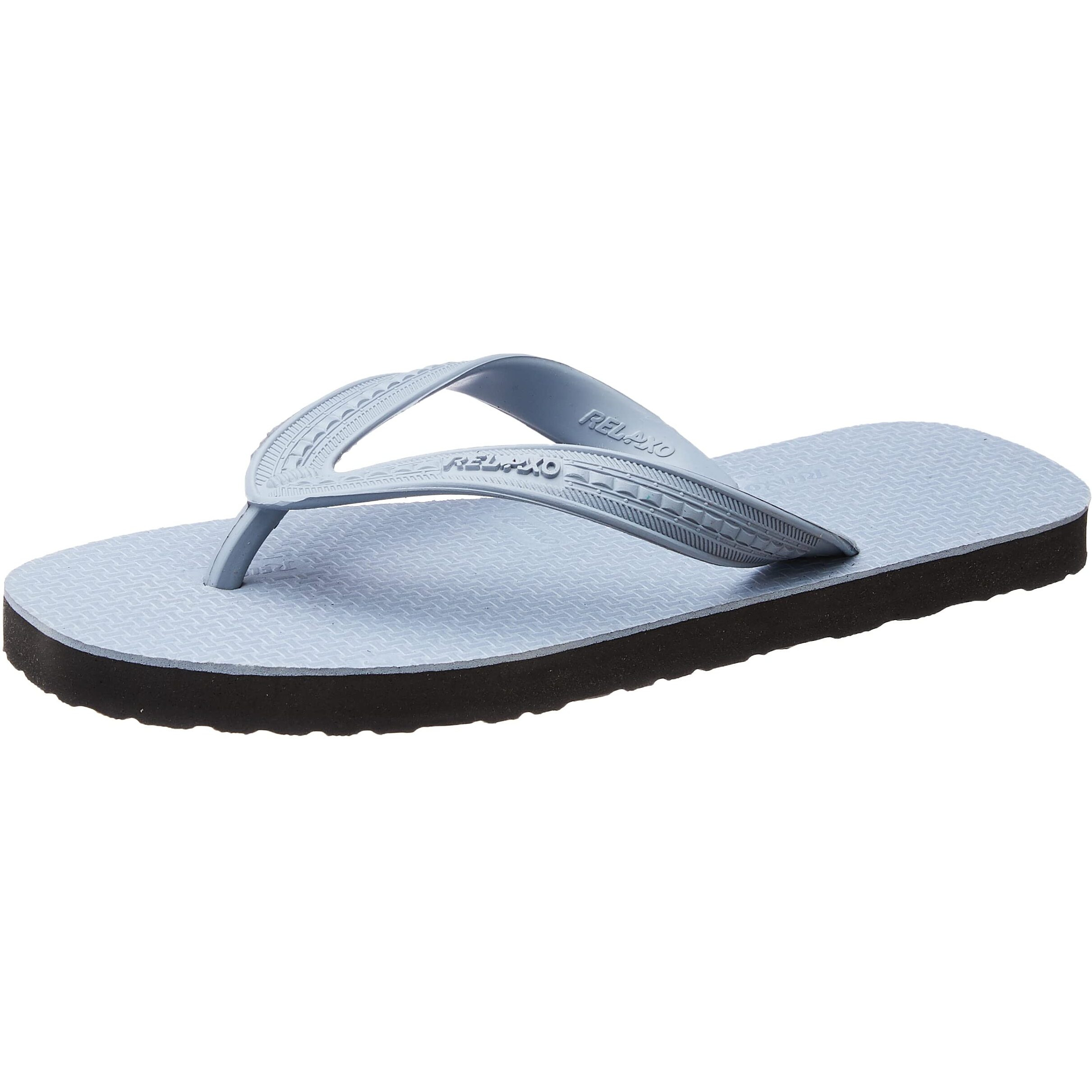Relaxo Men s Gybk House Slippers - 6 UK/India (39.33 Eu)(Cu0016G) Grey & Black Color