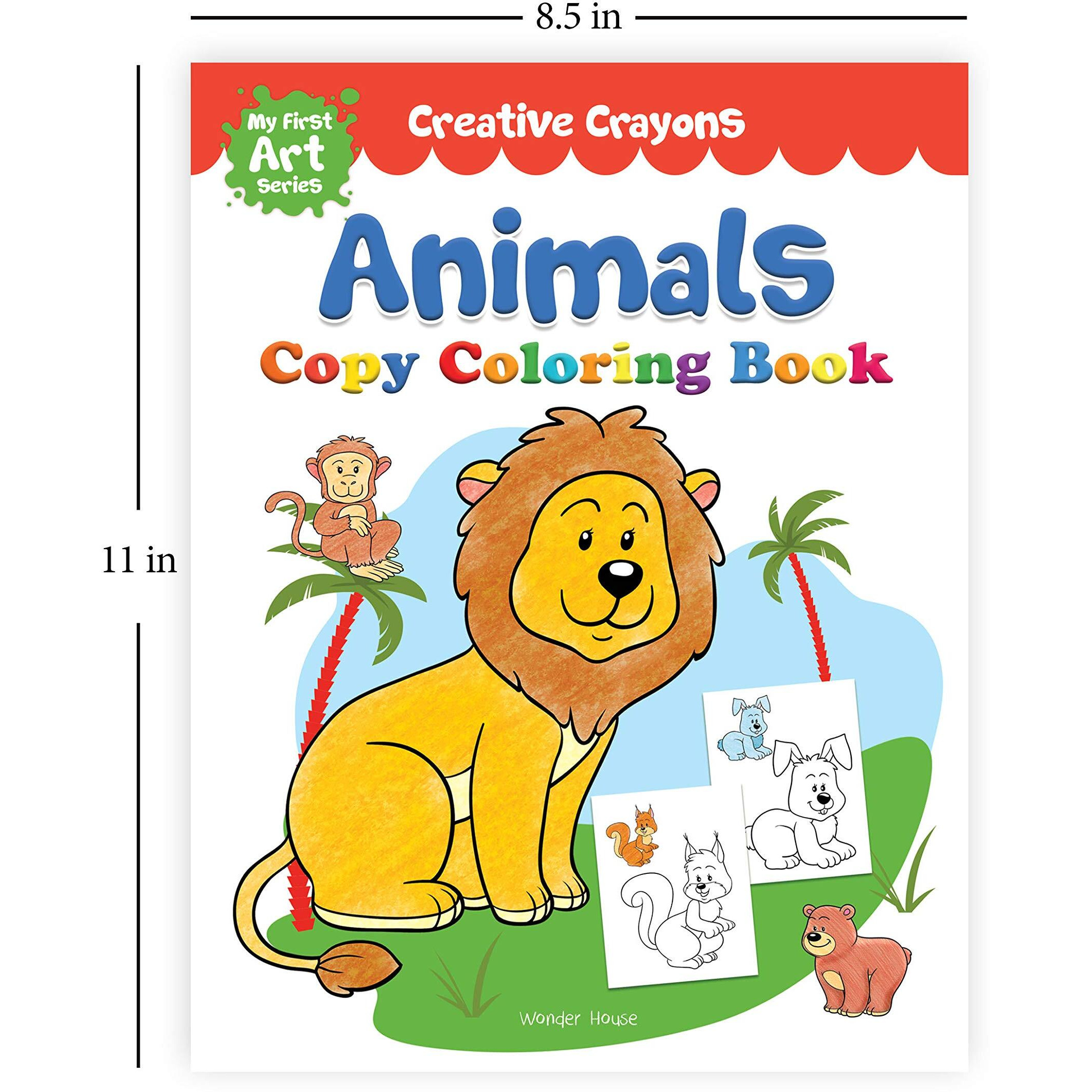 Colouring Books Super Boxset Pack of 6 Crayon Copy Colour Books for Kids