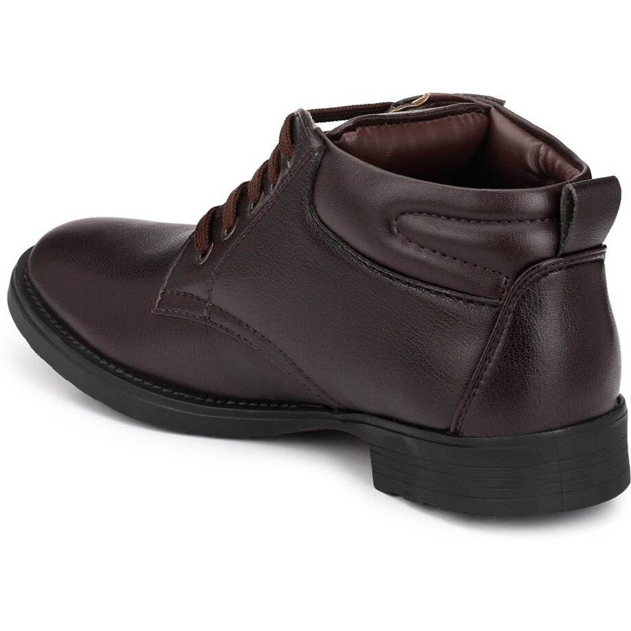 MACTREE Men s Mid Top Ankle Boots Formal Shoes (Brown, numeric_9)