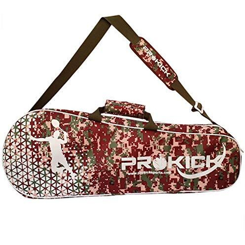 Prokick Acrylic Badminton Kitbag with Double Zipper Compartments - Brown Camo Fusion