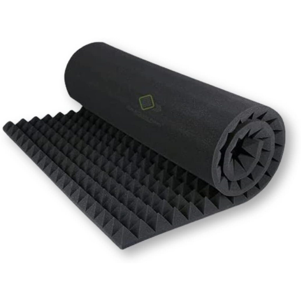 YGM Acoustic Foams 6x3 Sheet Pyramid 38 Density Soundproofing Padding absorbption Studio Sound Acoustic Foam | Control Echo & Reverb - 2 Inches (Single)