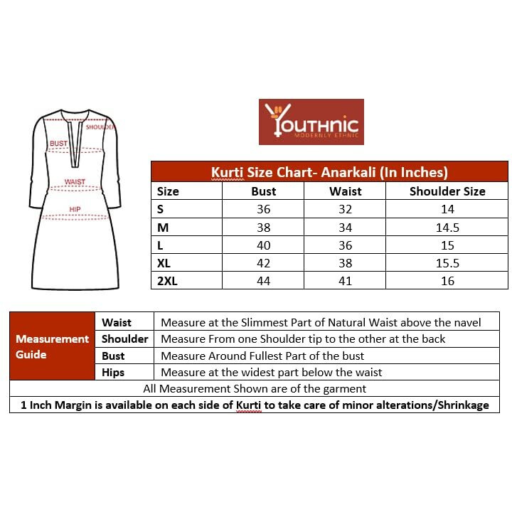 EthnicJunction Women s Georgette Chikankari Embroidery Anarkali Kurta (B19-Apsara-Maroon_M_Maroon)