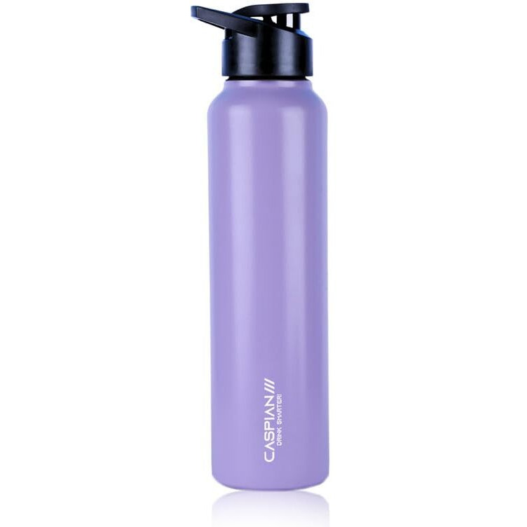 CASPIAN /// Hike Stainless Steel Sipper Water Bottle (Light Purple, 1 Litre, Set of 1)| Leak Proof Thunder for Fridge Home Office Travel School Kids Boys Girls Adults Sports Gym Yoga